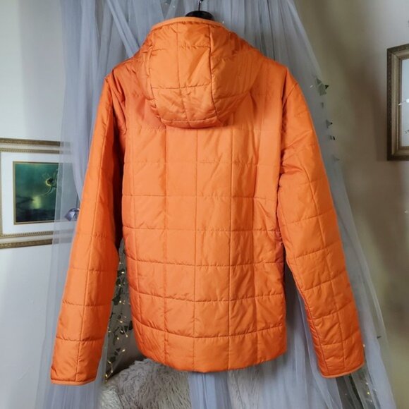 The North Face M Junction Insulated Puffer Jacket Orange Mens M NWT $140 Hooded - Picture 3 of 6